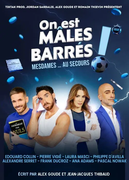 Affiche de On est mâles barrés anciennement Tout va Mâle
