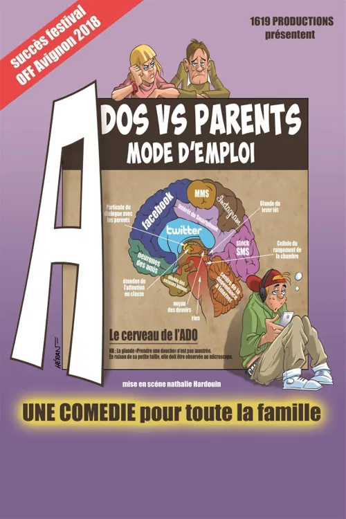Affiche de Ados VS Parents mode d'emploi