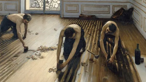 Affiche de Visite guidée : Exposition Gustave Caillebotte, peindre des hommes