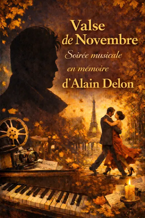 Affiche de Valse de Novembre : Soirée musicale en mémoire d'Alain Delon