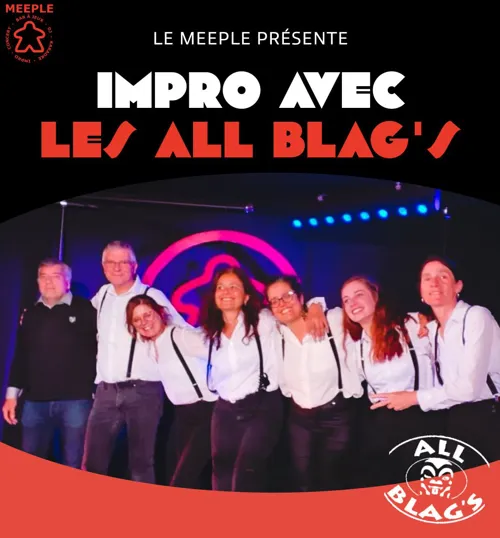 Affiche de Impro avec Les All Blag's au Meeple