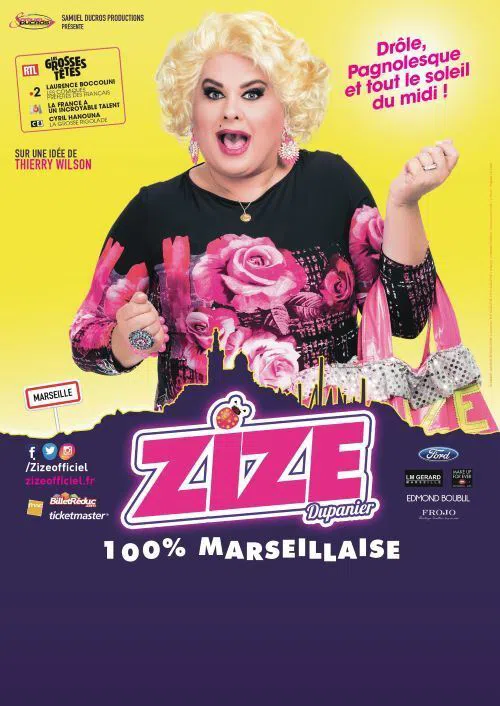 Affiche de Zize dans 100% Marseillaise