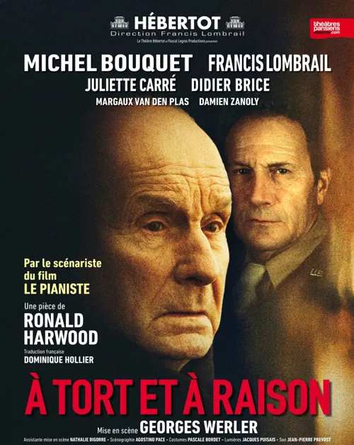 Affiche de A tort et à raison | avec Michel Bouquet