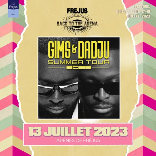 Affiche de Gims et Dadju | Fréjus Festival Back To The Arena