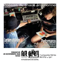 Affiche de Poésies du chaos émotionnel avec Léa Djyl