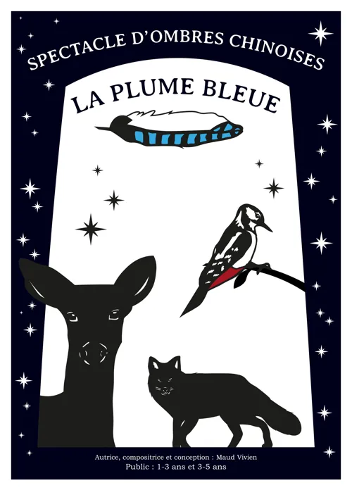 Affiche de La Plume Bleue | version 3 à 5 ans