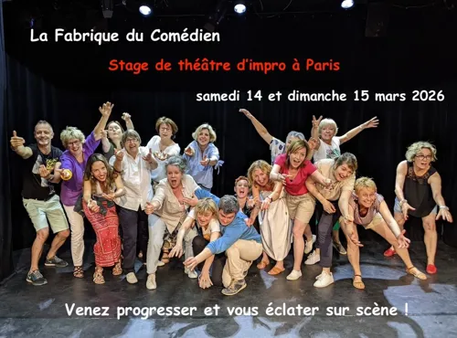 Affiche de Stage théâtre improvisation week-end Paris