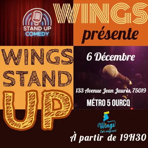 Affiche de Wing's up comedy club
