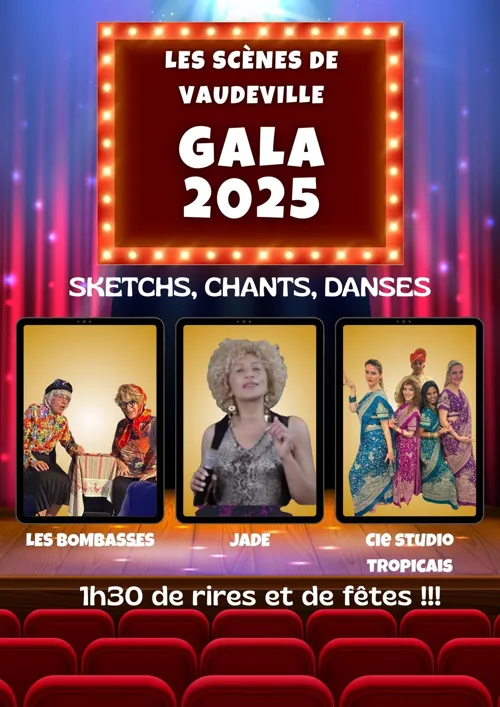 Affiche de Gala humour, chants et danses