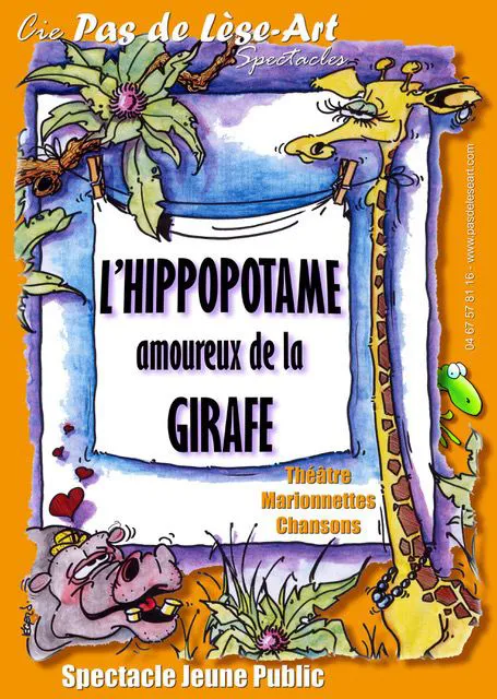 Affiche de L'hippopotame amoureux de la girafe