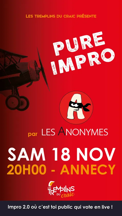 Affiche de Les Anonymes : pure impro