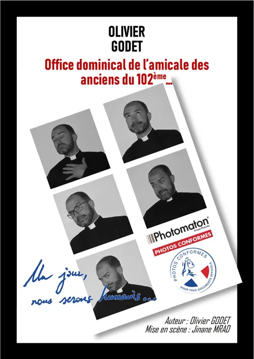 Affiche de Office dominical de l'amicale des anciens du 102ème...