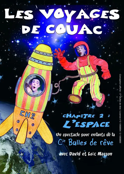 Affiche de Les voyages de Couac : l'espace
