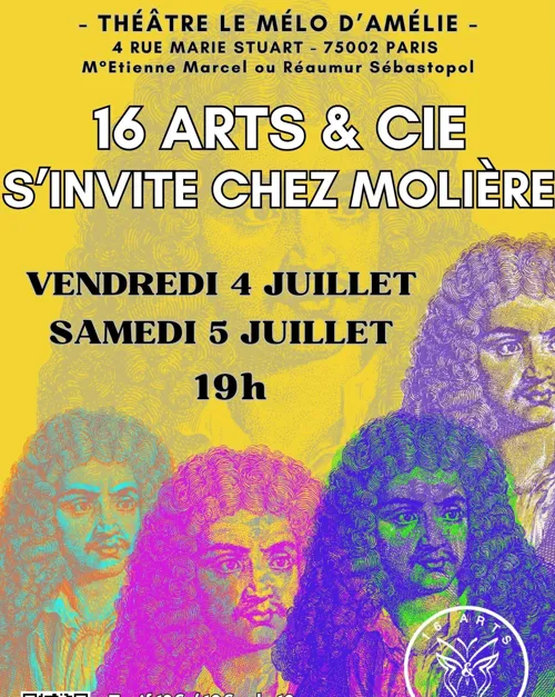 Affiche de 16 arts & cie s'invite chez Molière