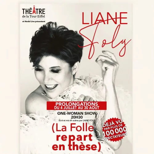 Affiche de Liane Foly dans La folle repart en thèse