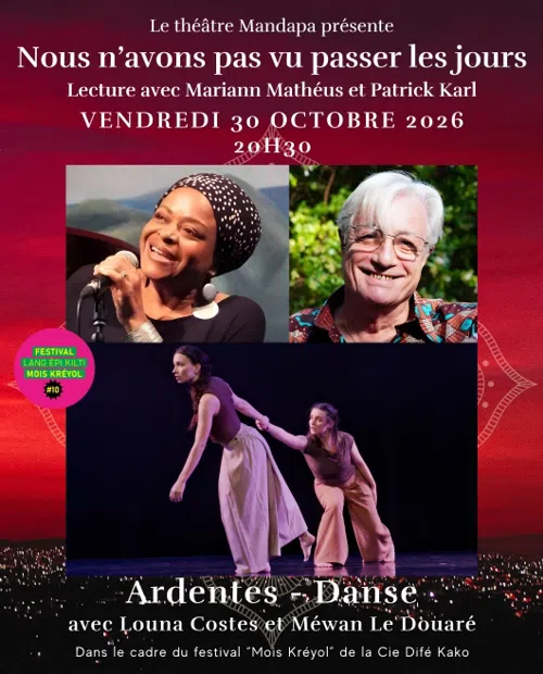 Affiche de Nous n'avons pas vu passer les jours / Ardentes