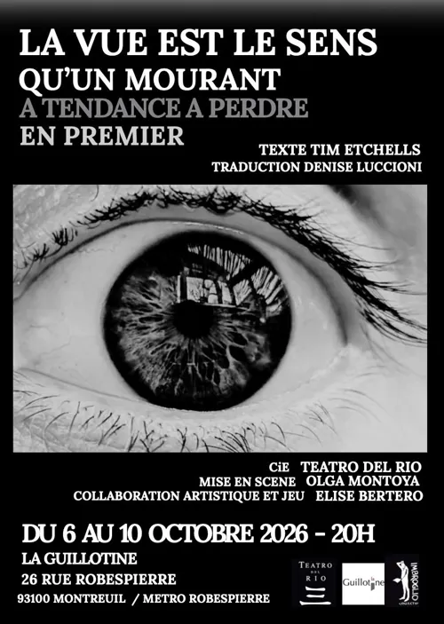Affiche de La vue est le sens qu'un mourant a tendance à perdre en premier