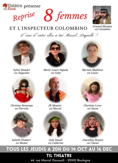 Affiche de 8 Femmes et l'inspecteur Colombino