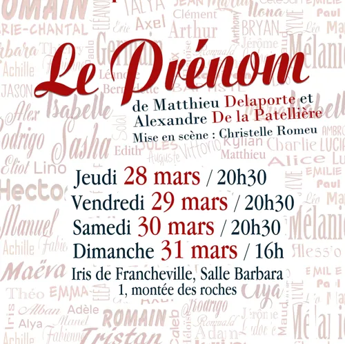 Affiche de Le prénom