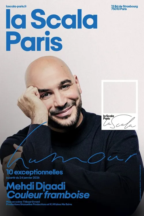 Affiche de Mehdi Djaadi dans Couleur Framboise