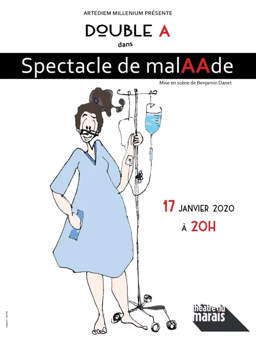 Affiche de Double-A dans Spectacle de malAAde