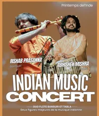 Musique indienne Rishab Prasanna (flûte Bansuri) et Abhishek Mishra (tabla) - 