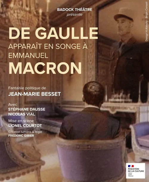 Affiche de De Gaulle apparaît en songe à Emmanuel Macron