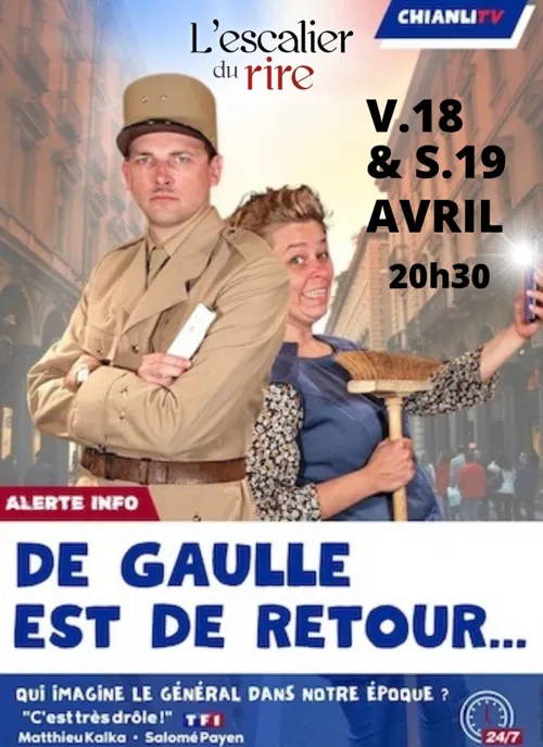 Affiche de De Gaulle est de retour