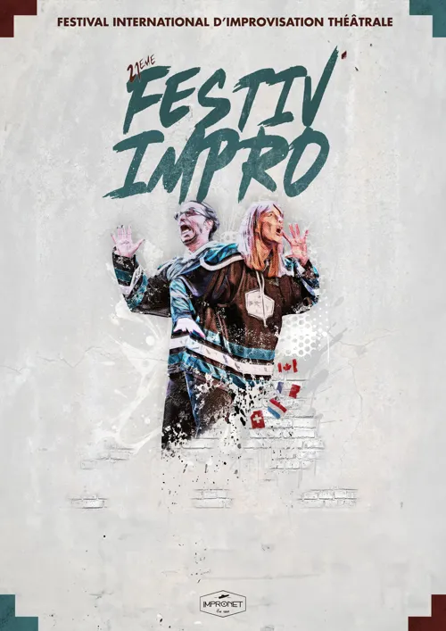 Affiche de Festiv'Impro 2024 : Festival international d'improvisation théâtrale | Versailles