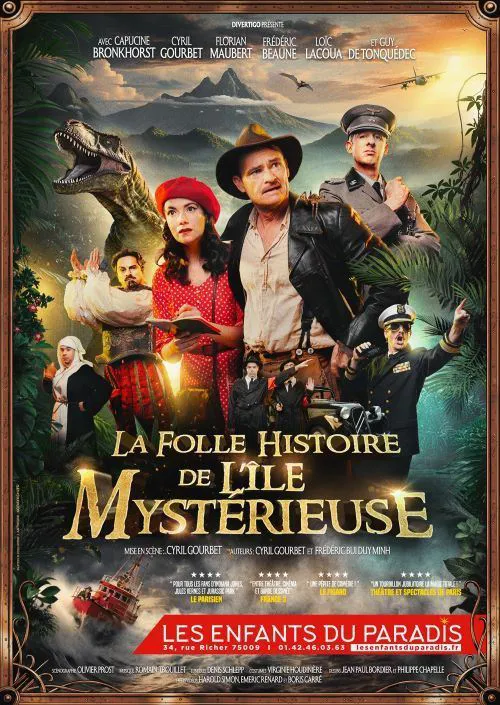 Affiche de La folle histoire de l'île mystérieuse