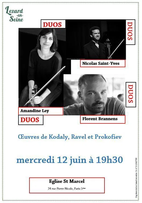 Affiche de Duos violon-violoncelle