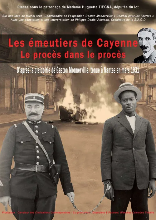 Affiche de Les émeutiers de Cayenne, le procès dans le procès