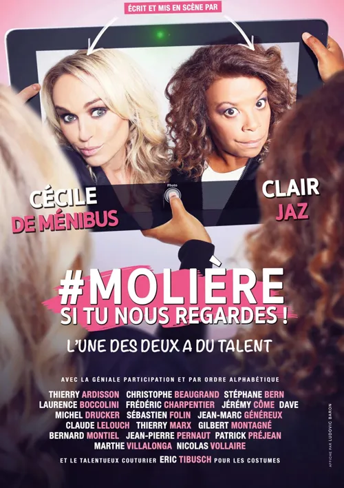 Affiche de Molière, si tu nous regardes | avec Cécile de Ménibus et Clair Jaz