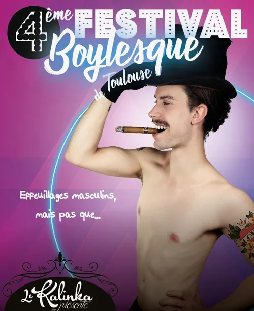 Affiche de 4eme festival Boylesque de Toulouse