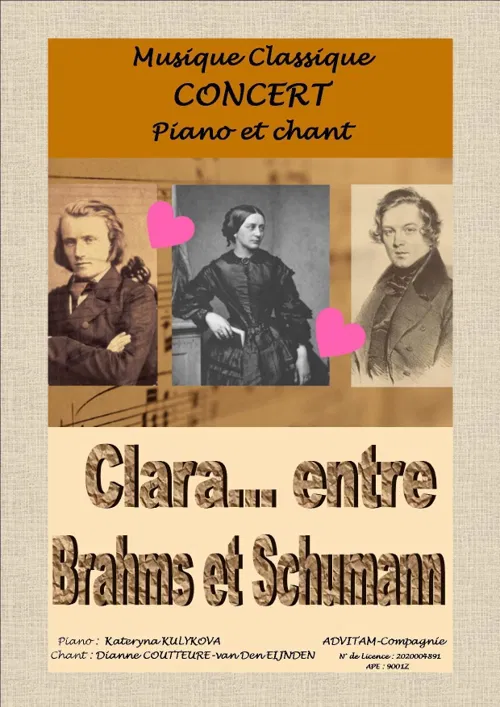 Affiche de Clara, entre Brahms et Schumann