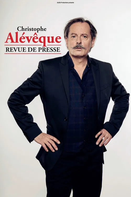 Affiche de Christophe Alévêque dans Revue de presse | Représentation dessinée exceptionnelle