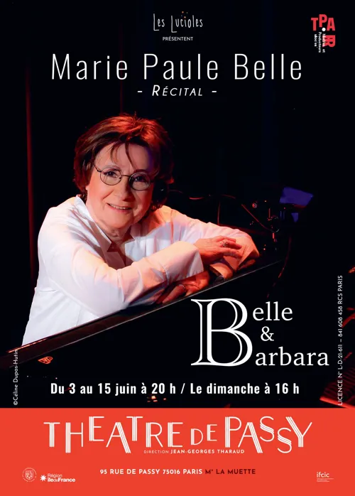 Affiche de Marie Paule Belle dans Belle & Barbara - Récital