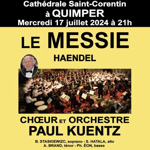 Affiche de Choeur et Orchestre Paul Kuentz : Messie de Haendel | Quimper