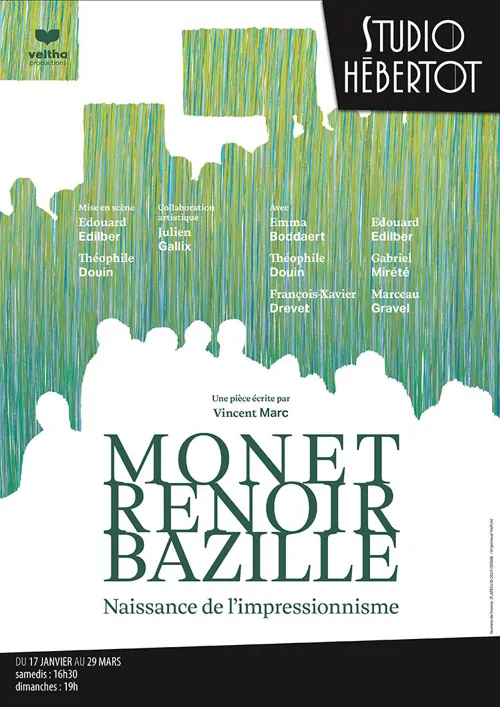 Affiche de Monet, Renoir et Bazille