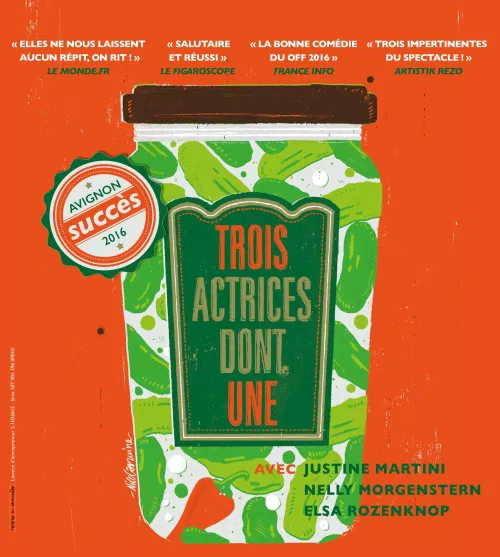 Affiche de Trois Actrices Dont Une
