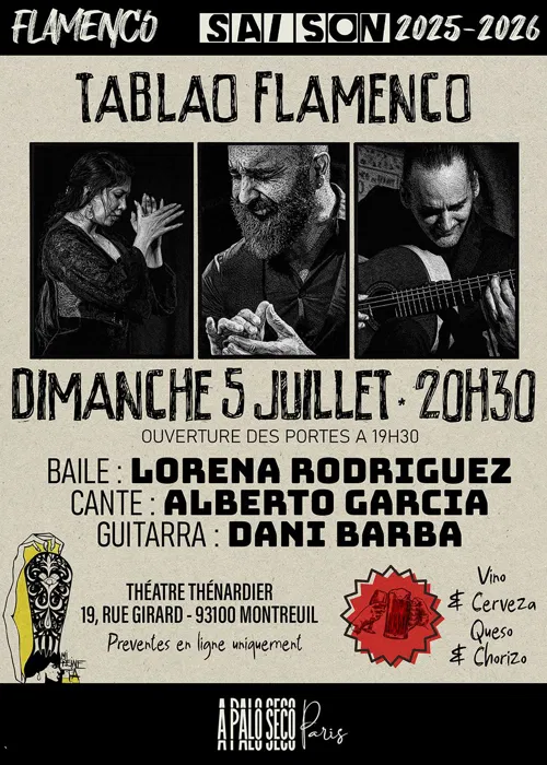 Affiche de Tablao Flamenco Lorena Rodriguez, Alberto Garcia & Dani Barba