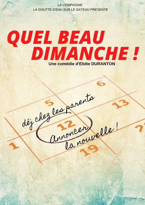 Affiche de Quel beau dimanche !