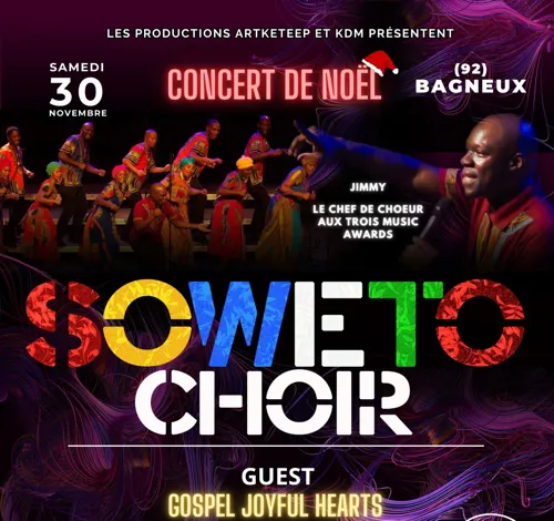 Affiche de L'Afrique du Sud à Bagneux : Concert de Gospel, Soweto Choir