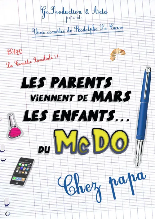 Affiche de Les parents viennent de Mars, les enfants du Mc do ! | Chez papa