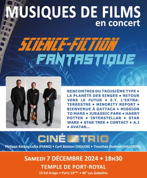 Affiche de Ciné-trio : Science-fiction et fantastique | Concert n°64
