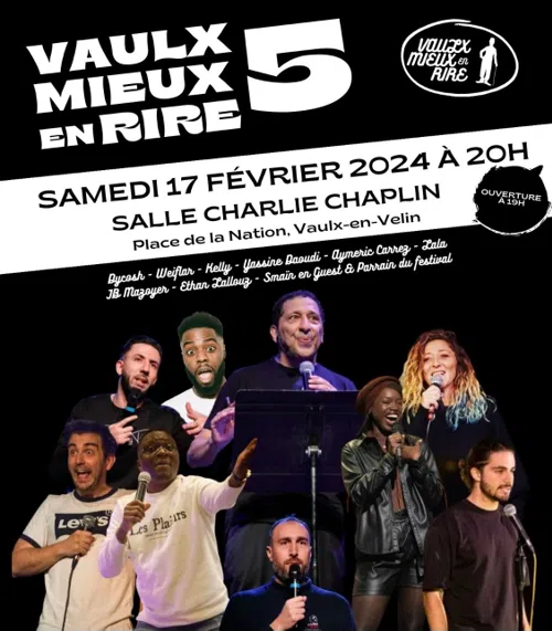 Affiche de Vaulx mieux en rire festival | 5ème édition