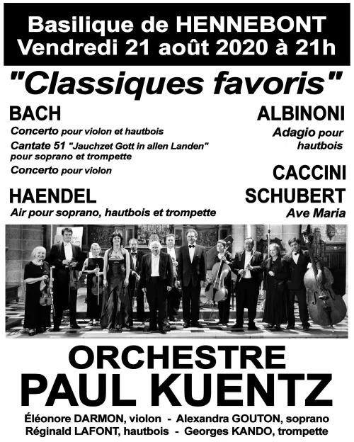 Affiche de Classiques favoris Bach / Haendel | Hennebont
