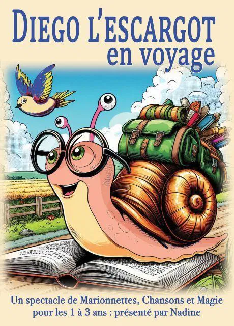 Affiche de Diego l'Escargot en voyage