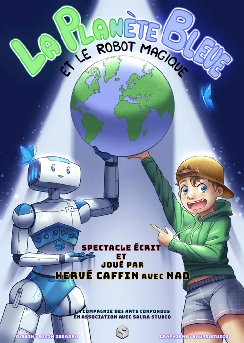 Affiche de La planète Bleue et le Robot Magique