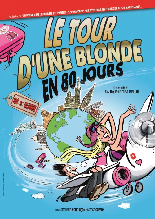 Affiche de Le tour d'une blonde en 80 jours
